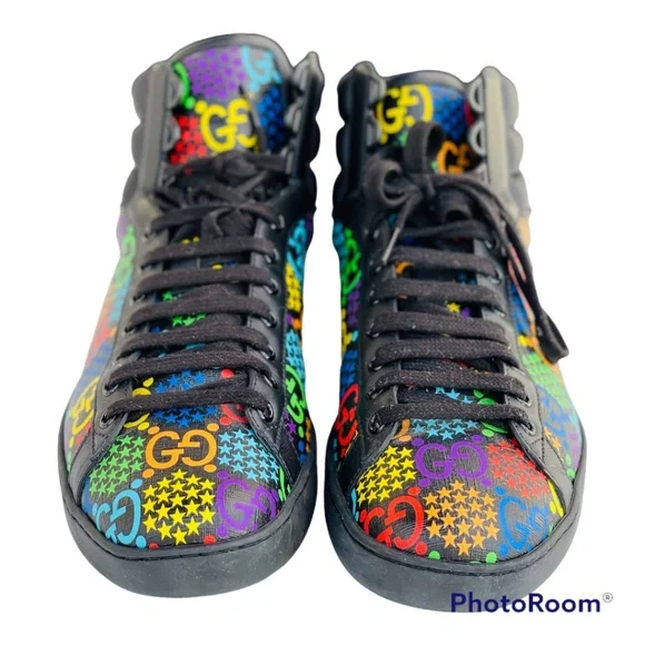 Gucci | Shoes | Gucci Ace Psychedelic Mens Sneakers Us 8  display picture 1